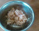 スライスチーズとめんつゆDE焼おにぎり！作り方1写真