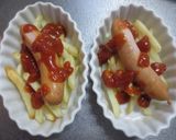 トースターで♬チーズぶとん　ポテ＆ソーセ作り方3写真