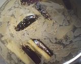 ゴマ油香る✿茄子の味噌汁作り方4写真