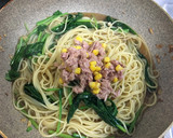 簡単！ツナとほうれん草の和風パスタ作り方9写真