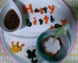 簡単離乳食☆初期☆おかゆと人参でケーキ作り方7写真