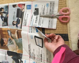 新聞紙でカステラの型を作る方法作り方7写真