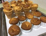 コーンカップdeベイクドチーズケーキ作り方9写真