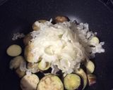 白ゴーヤと茄子の味噌炒め作り方4写真