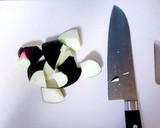 味付けはツナ缶で♡茄子としめじの卵炒め作り方1写真