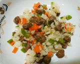 犬ご飯　がっつりヘルシー肉×肉ご飯作り方6写真