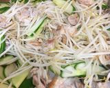 きゅうりと豚肉の梅ポン酢炒め作り方4写真