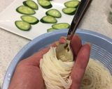 フォーク使い♪一口そうめんの簡単巻き作り方1写真