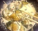 かぼちゃの煮物リメイク☆豆乳パスタ作り方3写真