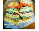 〇 超簡単 〇 丸パンサンドイッチ 〇作り方7写真