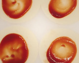 簡単！餃子の皮でマルゲリータ風！作り方1写真