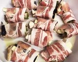 【簡単】バター醤油香るナスと舞茸の肉巻き作り方6写真