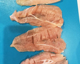 マヨが決め手☆ささみのしそチーズ焼き作り方1写真