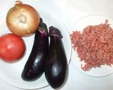 茄子カレー♪簡単・ひき肉とトマト作り方1写真