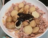 新じゃがと豚肉の八丁味噌炒め作り方8写真