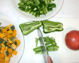 水煮大豆と夏野菜の炒め物♪南瓜＋トマト作り方2写真