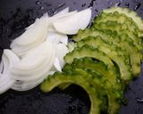 簡単！意外と美味しい♪甘辛☆ゴーヤ丼作り方1写真