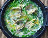あさりのにら玉汁・・にら玉新鮮作り方4写真