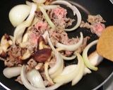 牛肉・玉ねぎ・椎茸★夏休みランチ作り方3写真