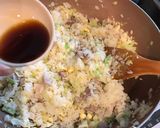 【塩豚】土曜日ランチ☆塩豚ネギチャーハン作り方6写真