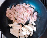 カレーマヨで絶品♡エリンギと豚肉炒め作り方4写真