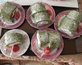 抹茶のロールケーキ作り方16写真