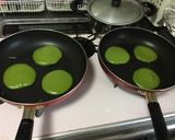 濃い抹茶のパンケーキ作り方2写真