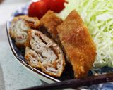 ミルフィーユのチーズとんかつ、梅とんかつ作り方8写真