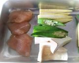 鶏肉と夏野菜のアヒージョ作り方1写真
