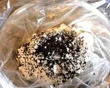 ビニール袋で！スノーボールクッキー！作り方1写真