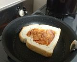 くりぬき食パン激辛ベーコン&ソセージ焼き作り方4写真