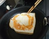 くりぬき食パン激辛ベーコン&ソセージ焼き作り方6写真