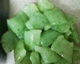 レンチン　茄子とさしみ蒟蒻の酢味噌煮作り方2写真