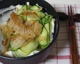 胡瓜の冷や出汁ごはん作り方4写真