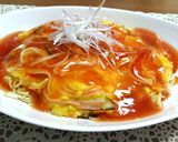 ふわふわ卵とまろやか甘酢あんで天津麺作り方15写真