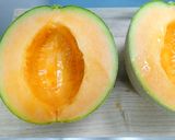 夏☆贅沢に～♫豆乳メロンスムージー作り方1写真