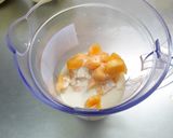 夏☆贅沢に～♫豆乳メロンスムージー作り方3写真