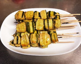 干しきゅうりの串焼き(焼き鳥風) 簡単v作り方5写真