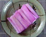 長芋の紫・・しそ漬け作り方5写真