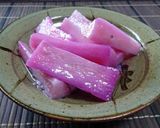 長芋の紫・・しそ漬け作り方6写真