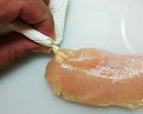 鶏ササミの筋の取り方作り方2写真