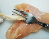 鶏ササミの筋の取り方作り方5写真