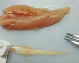 鶏ササミの筋の取り方作り方7写真