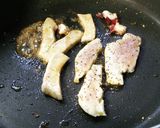 チキンのようなマグロ刺ソテー。作り方1写真