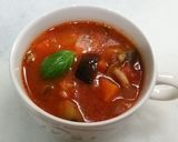 夏バテ予防に！トマトベースの夏野菜スープ作り方7写真