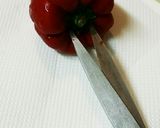赤ピーマンの肉詰め　作り方4写真