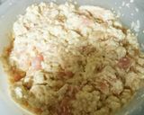 豆腐ハンバーグ(めんつゆ野菜あんかけ)作り方3写真
