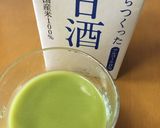 糀甘酒と抹茶のハーフハーフ作り方2写真