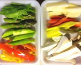 冷蔵庫の残り野菜の炒め物作り方1写真