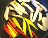 冷蔵庫の残り野菜の炒め物作り方3写真
